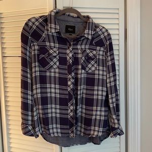 Rails Flannel Navy & White Size M